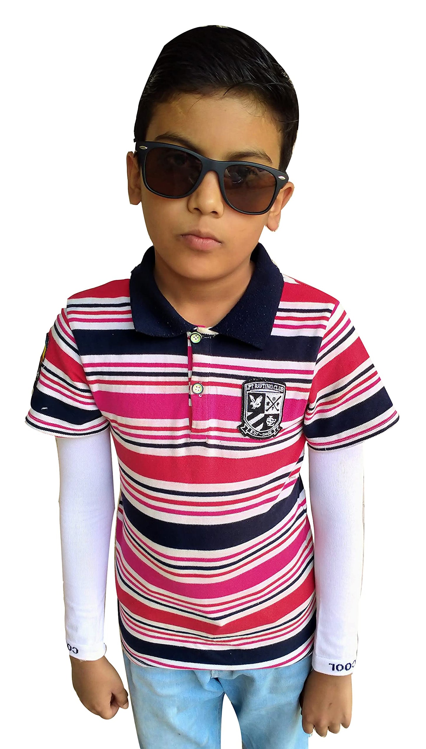 Navkar Crafts Sun Protection Cotton Arm Sleeves for Kids (9-15 Years), Men & Women - Premium Riding Gloves from Navkar Crafts - Just $199! Shop now at Navkar Crafts