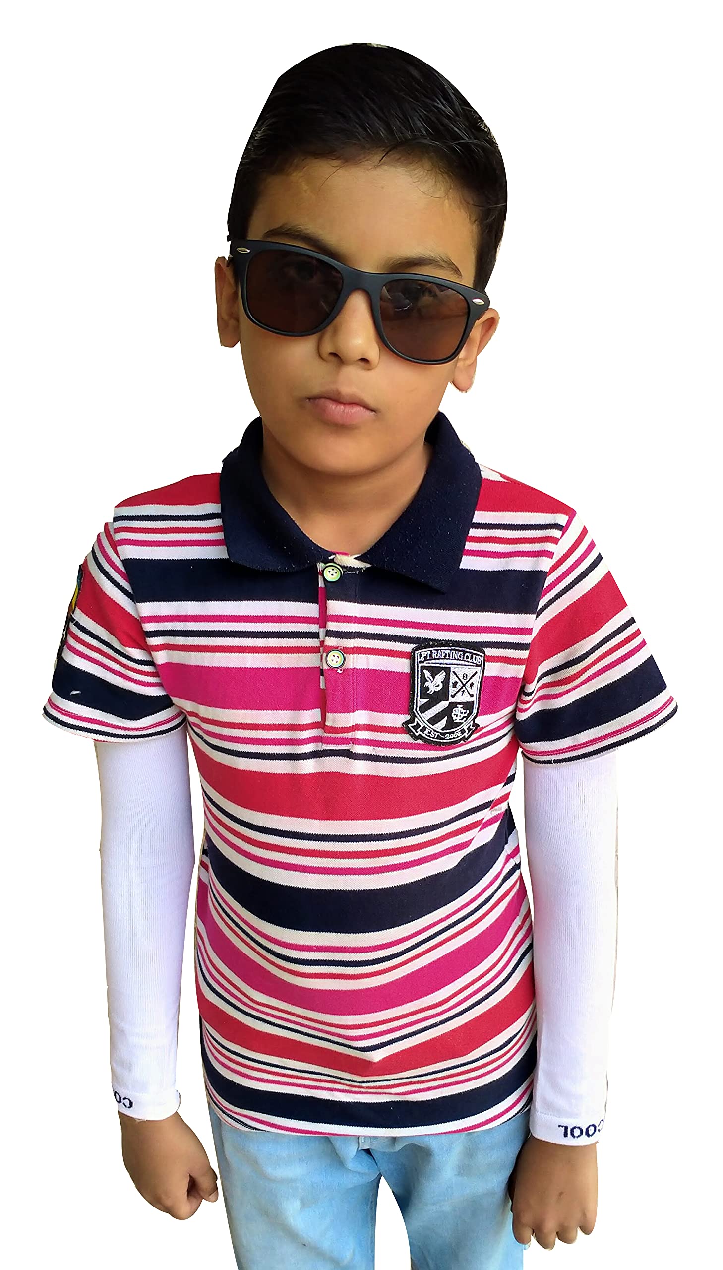 Navkar Crafts Sun Protection Cotton Arm Sleeves for Kids (9-15 Years), Men & Women - Premium Riding Gloves from Navkar Crafts - Just $199! Shop now at Navkar Crafts