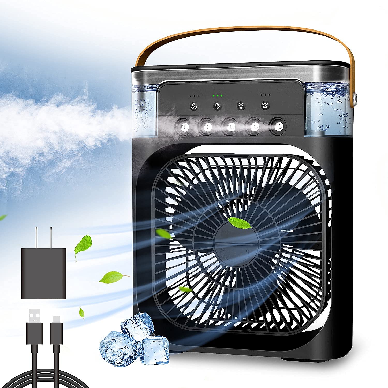 Navkar Crafts Mini cooler for room cooling mini cooler ac portable air conditioners for Home Office Artic Cooler 3 In 1 Conditioner Humidifier Purifier Mini Cooler air - Premium  from Navkar Crafts - Just $0! Shop now at Navkar Crafts