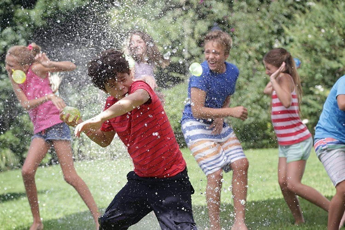 Navkar Crafts Holi Water Balloons for Kids Boys and Girls, Biodegradable Latex with Refill Hose,3 Bunches Balloons – Games Swimming Pool Outdoor Fun Magic Water Balloons (Pack of 111)