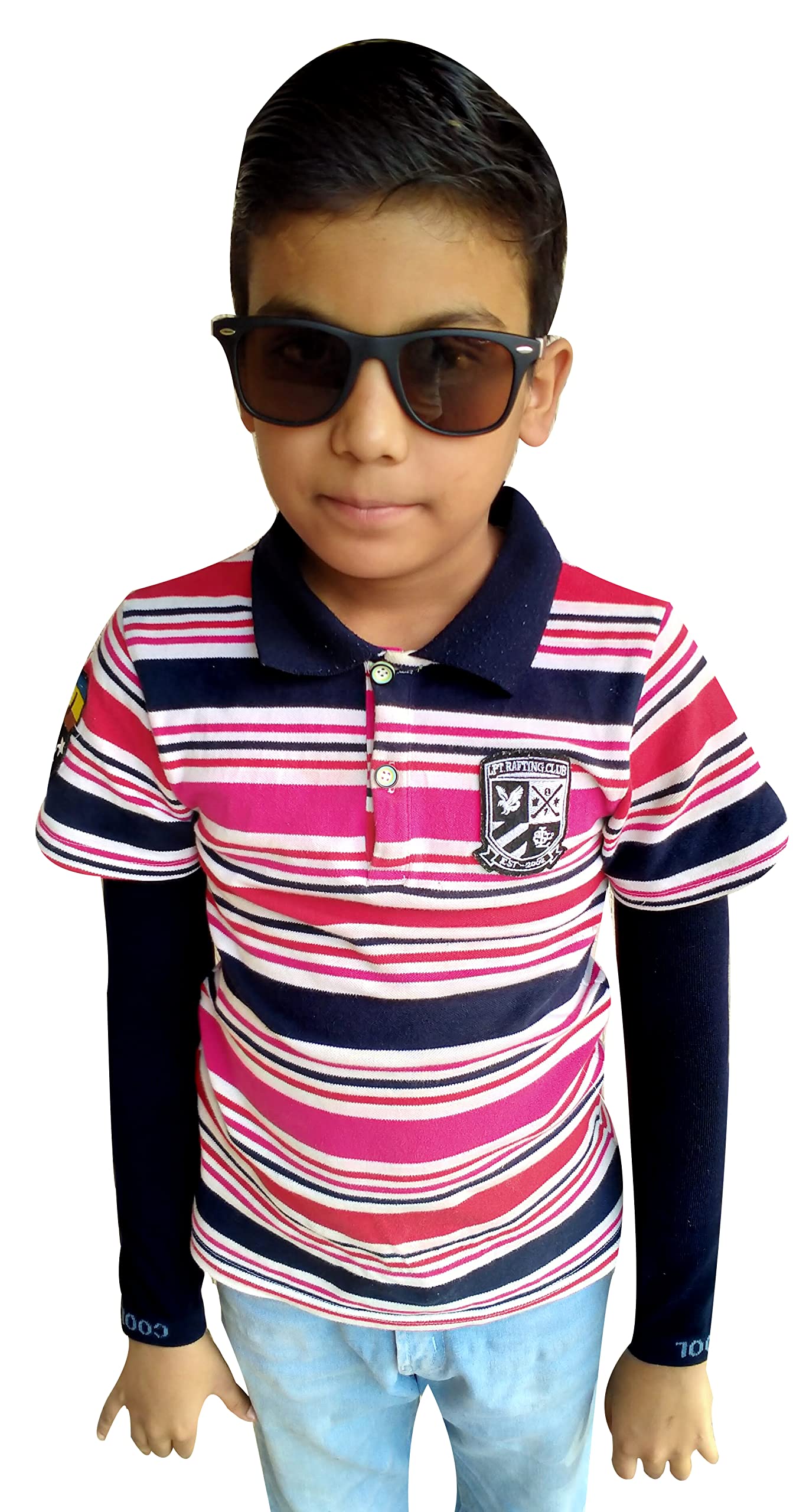 Navkar Crafts Sun Protection Cotton Arm Sleeves for Kids (9-15 Years), Men & Women - Premium Riding Gloves from Navkar Crafts - Just $199! Shop now at Navkar Crafts