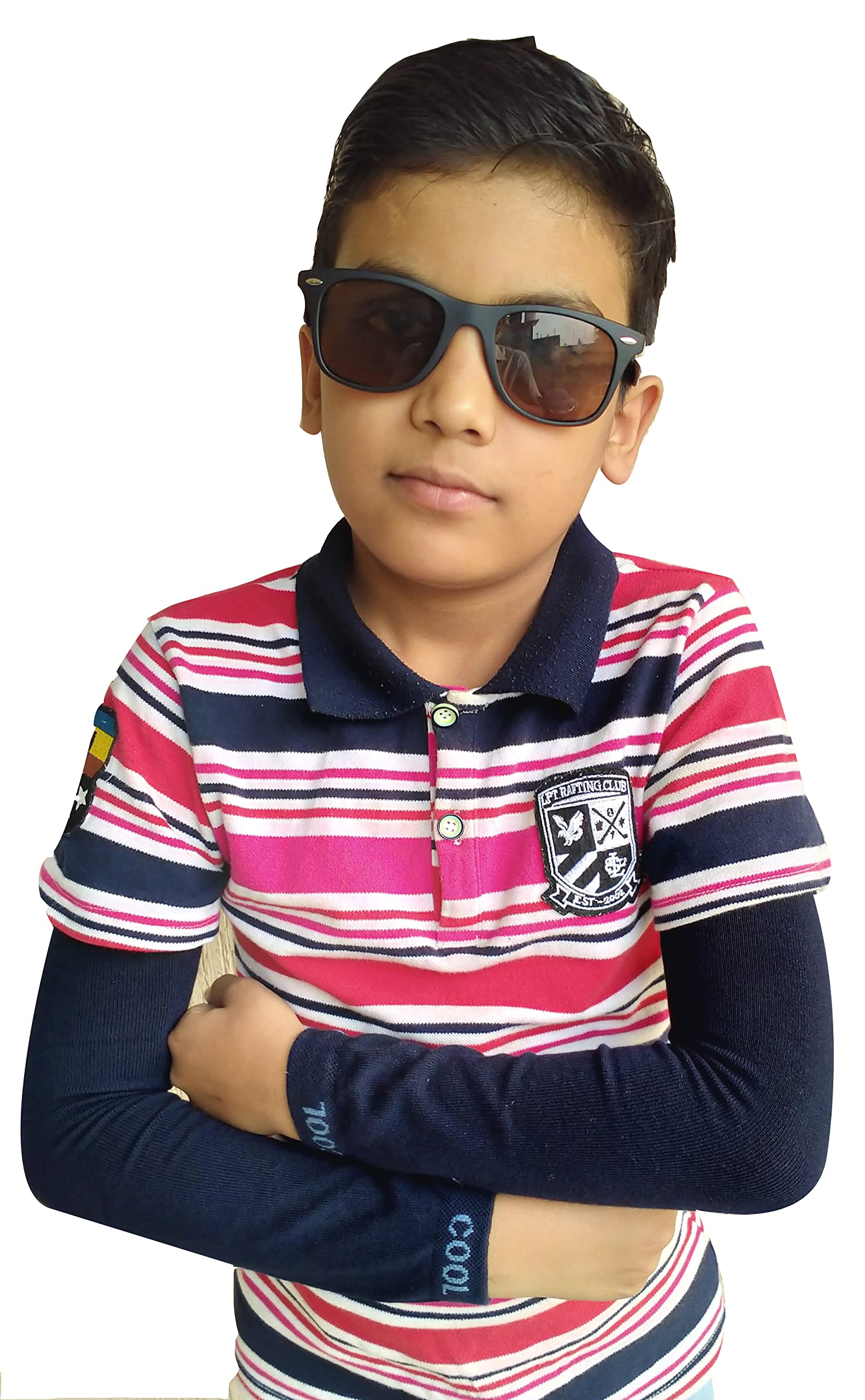 Navkar Crafts Sun Protection Cotton Arm Sleeves for Kids (9-15 Years), Men & Women - Premium Riding Gloves from Navkar Crafts - Just $199! Shop now at Navkar Crafts