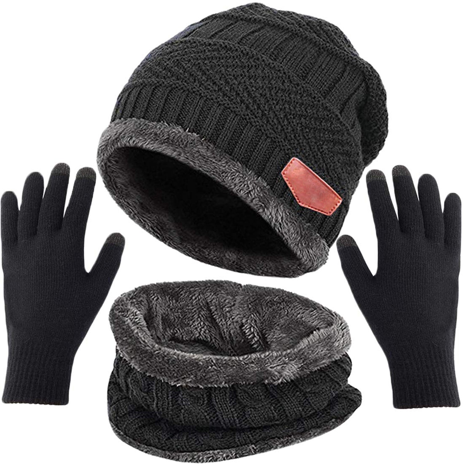 Navkar Crafts Beanie Cap Hat Neck Warmer Scarf and Touch Woolen Gloves - Premium Cap from Navkar Crafts - Just $299! Shop now at Navkar Crafts