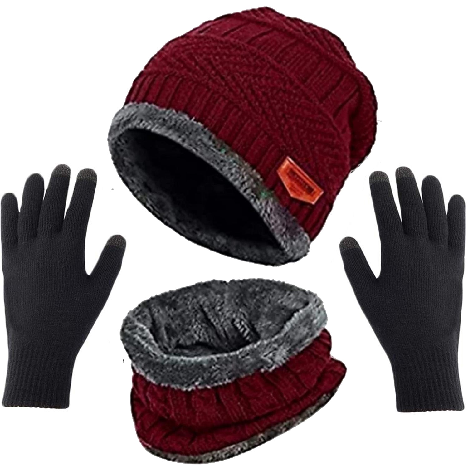 Navkar Crafts Beanie Cap Hat Neck Warmer Scarf and Touch Woolen Gloves - Premium Cap from Navkar Crafts - Just $299! Shop now at Navkar Crafts