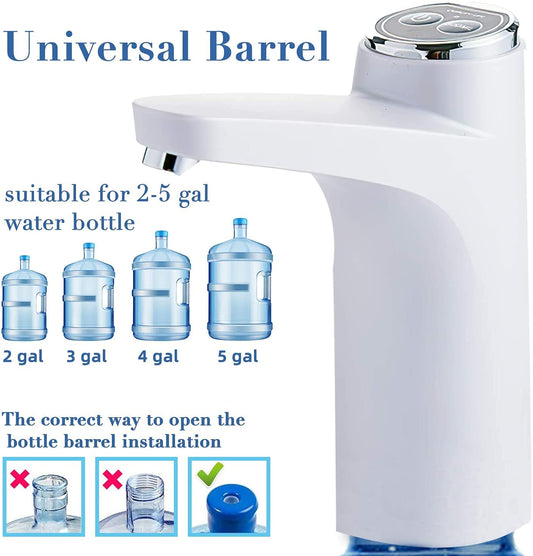 Automatic Water Dispenser Pump for 20 Liter Water Bottle Can with Rechargeable Battery with 1 Year Warranty - Navkar Crafts