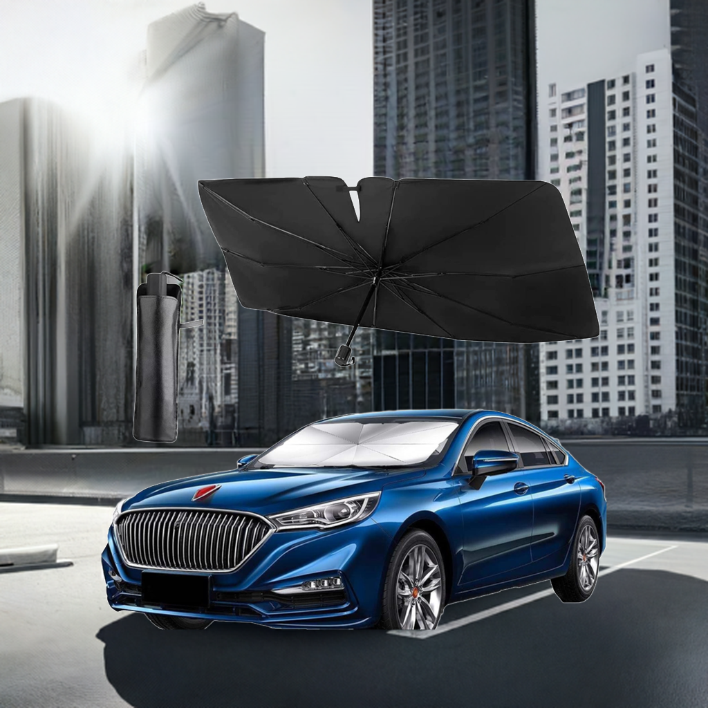 Navkar Crafts Car Sun Shade Windshield Cover, Umbrella Windshield Sun Shade for Car Front Window，Sun Protection & Heat Insulation Foldable Sun Shade，Full Cover Sun Shade for Most Vehicles - Premium Car Sun Shade from Navkar Crafts - Just $499! Shop now at Navkar Crafts