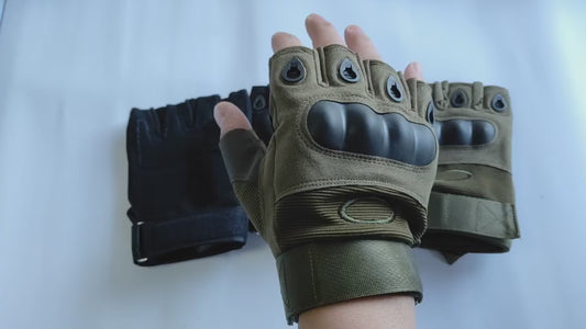 Cycling, Riding, Mountain Bike, Half Finger Anti-Slip Gloves for Men & Women