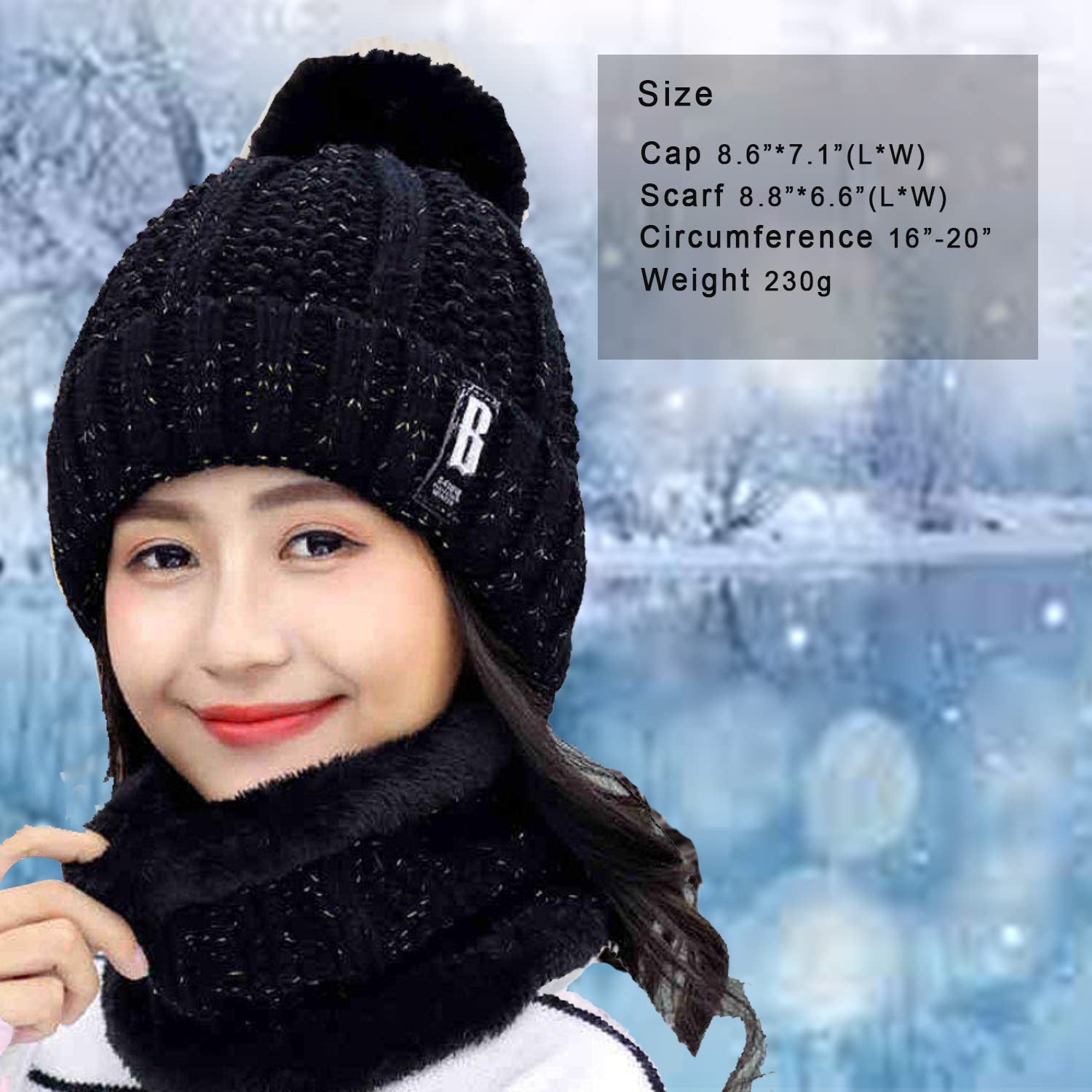 Winter Soft Warm Snow Proof Pom Pom Woolen Cap (Inside Fur) for Women's & Girl's - Premium Cap from Navkar Crafts - Just $399! Shop now at Navkar Crafts