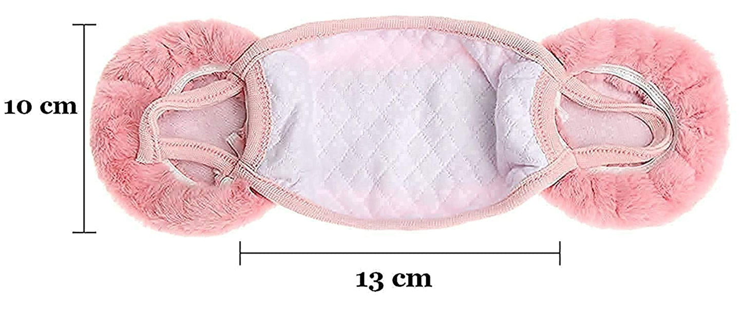 Navkar Crafts Boy's and Girl's Warm Winter Face Mask Ear Protector with Plush - Premium  from Navkar Crafts - Just $249! Shop now at Navkar Crafts