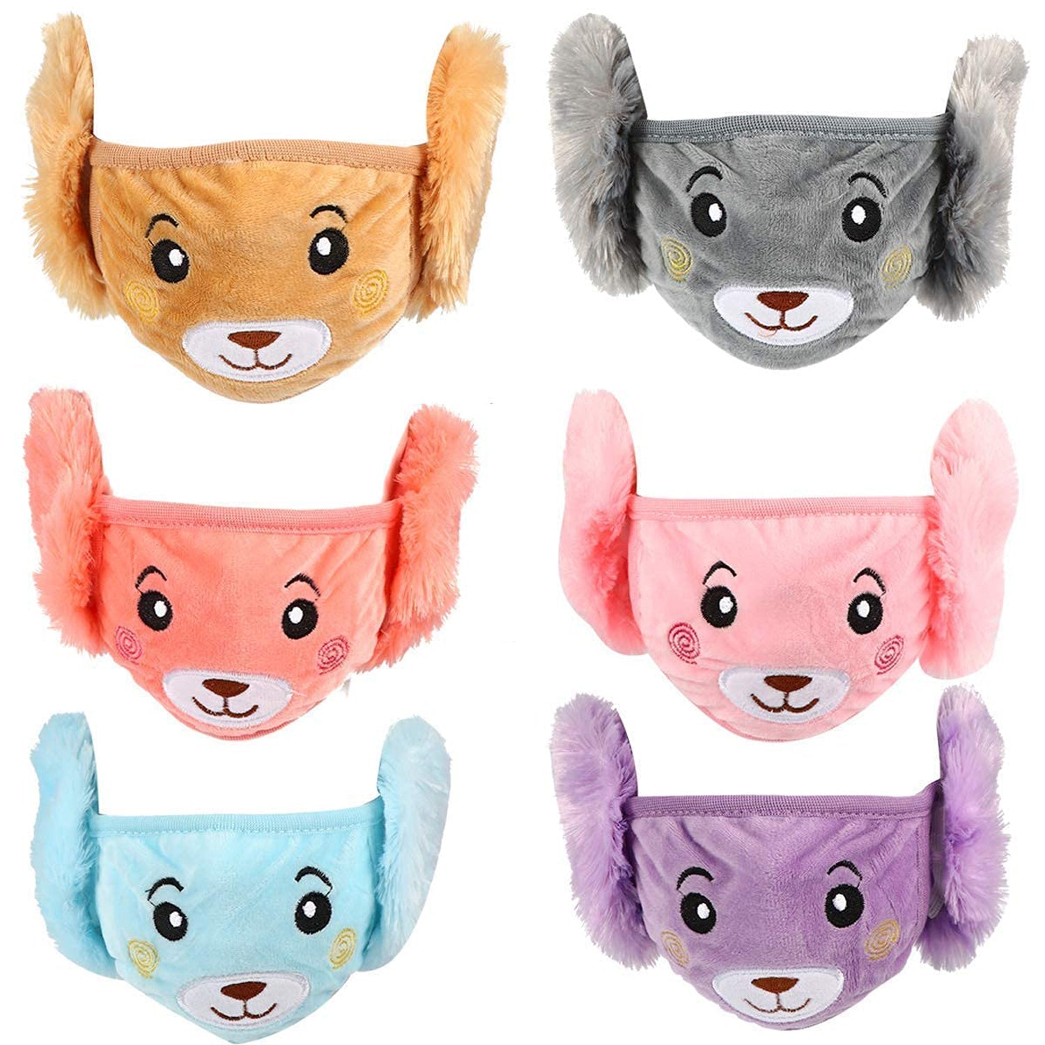 Navkar Crafts Boy's and Girl's Warm Winter Face Mask Ear Protector with Plush - Premium  from Navkar Crafts - Just $249! Shop now at Navkar Crafts