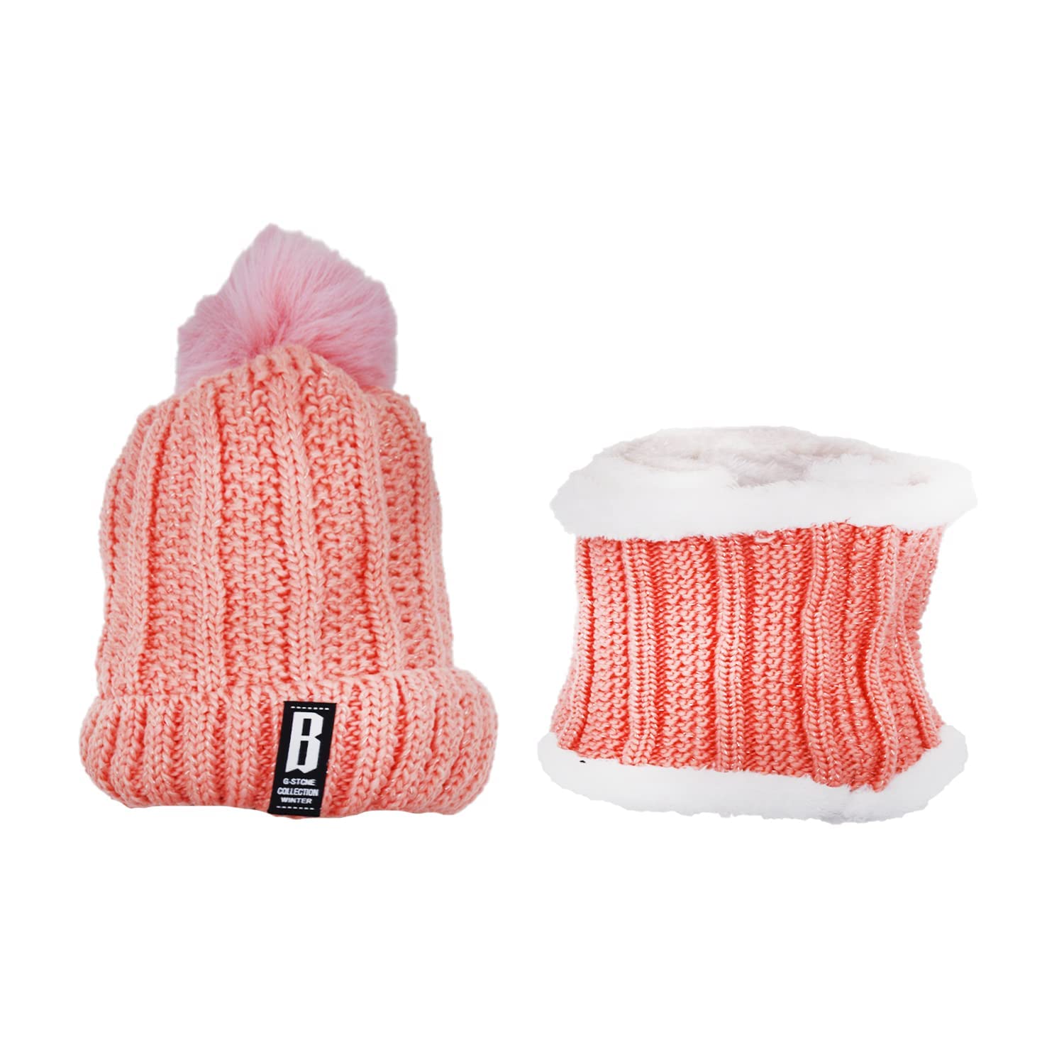 Winter Soft Warm Snow Proof Pom Pom Woolen Cap (Inside Fur) for Women's & Girl's - Premium Cap from Navkar Crafts - Just $399! Shop now at Navkar Crafts