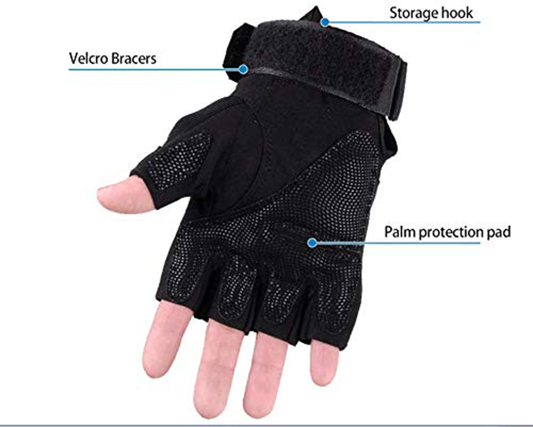 Cycling, Riding, Mountain Bike, Half Finger Anti-Slip Gloves for Men & Women - Navkar Crafts