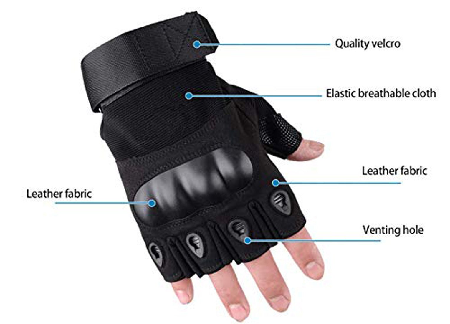 Cycling, Riding, Mountain Bike, Half Finger Anti-Slip Gloves for Men & Women - Navkar Crafts