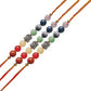 Navkar Crafts Buddha with 7 Chakra Designer Thread Rakhi for Bhaiya Bhabhi - Navkar Crafts