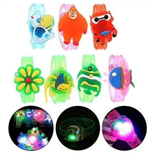 Navkar Crafts Kids Favourite Led Band Kids Rakhi with Beautiful Gift Cartoon Digital Touchscreen Led Watches - Navkar Crafts