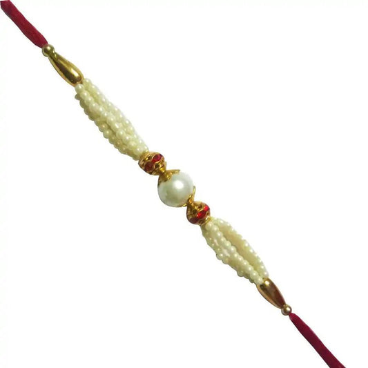 Navkar Crafts Rakhi Set for Brother with Roli Chawal Rakhi for Bhaiya - Navkar Crafts
